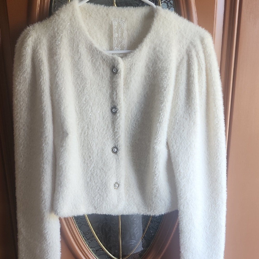 Sadie & Sage Cream Teddy Jacket